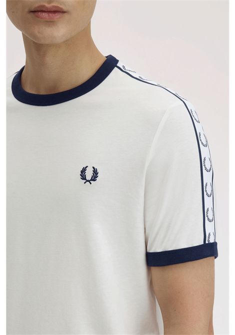 Fred Perry Taped Ringer Tee White Men FRED PERRY | T-shirt | M4620-129